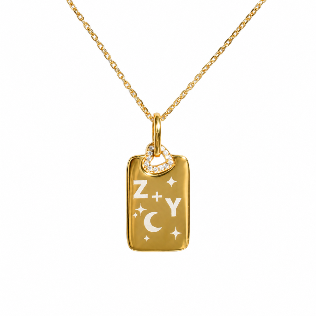 Engraved Love Necklace