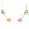 Initial hearts necklace