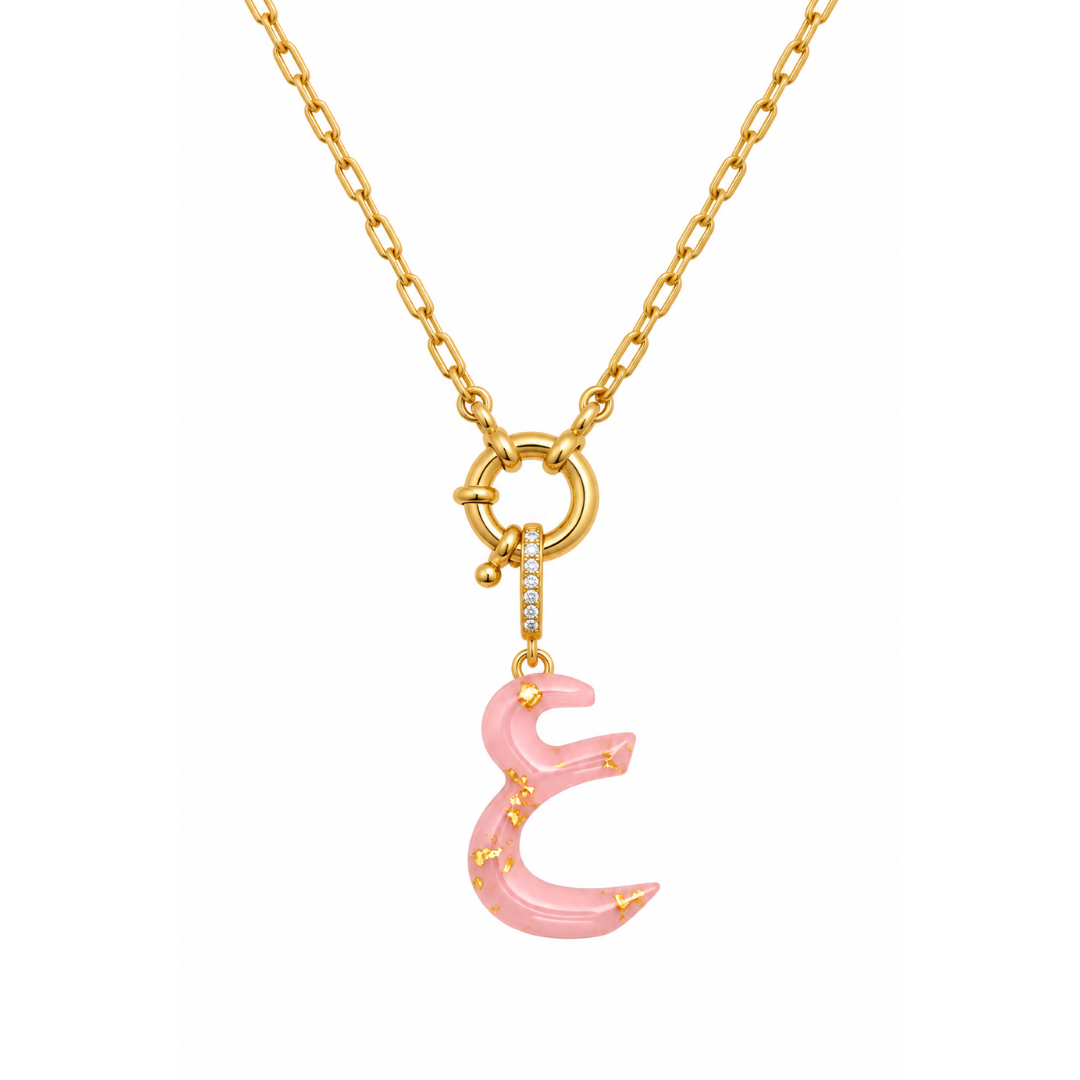 Letter on paperclip chain
