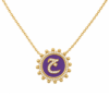 Round Initial Necklace
