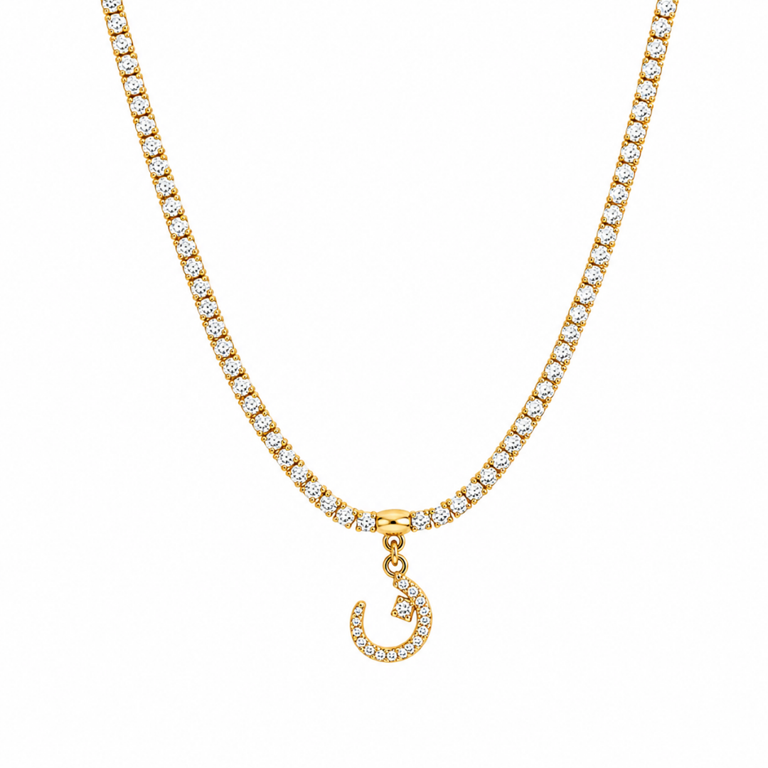 Tennis Letter Necklace