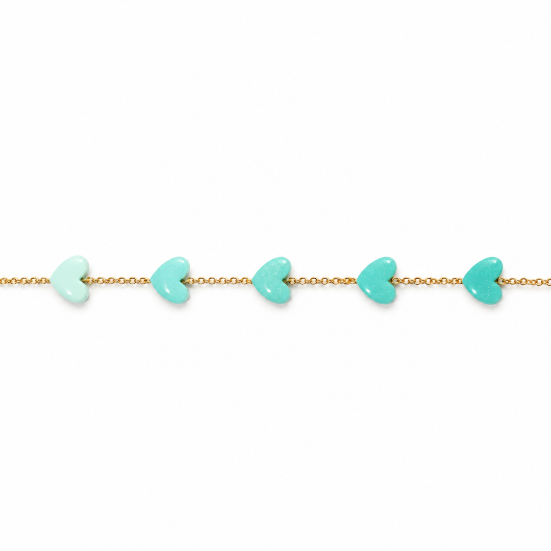 ombre hearts bracelet