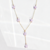 stars necklace lilac
