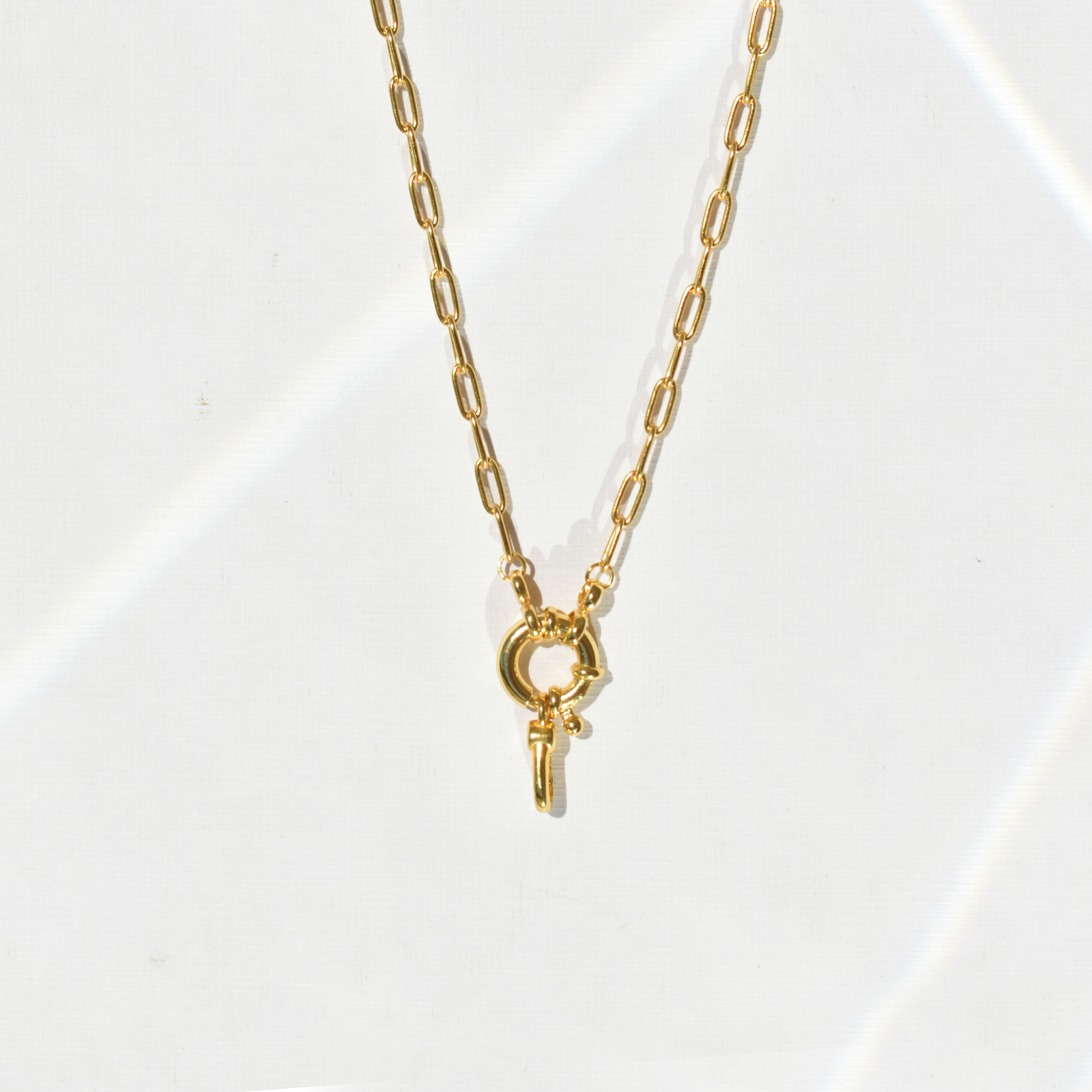luster paperclip necklace
